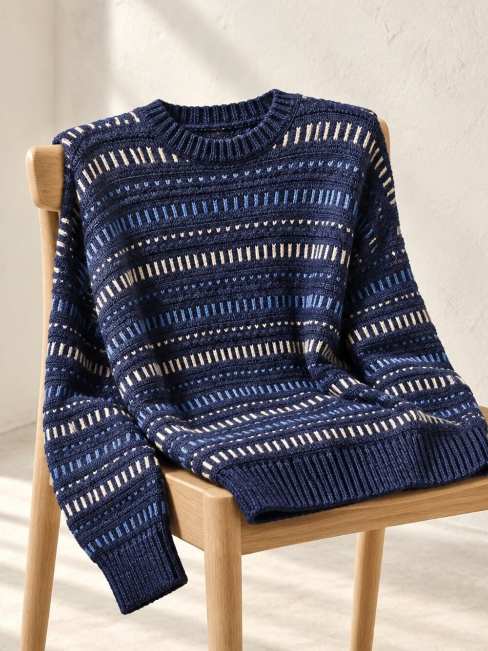 Scandia 100% Cotton Knit Sweater L – Made in USA
